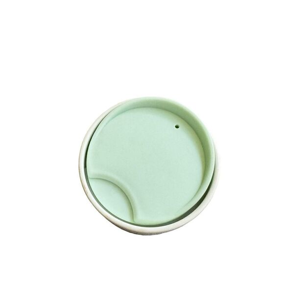 Starbucks 21 twin-tailed siren Logo Ceramic Travel Mug with Lid 12 oz - Picture 3 of 5